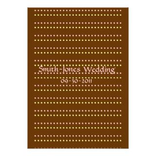 Polka dot wedding invites or save the date cards