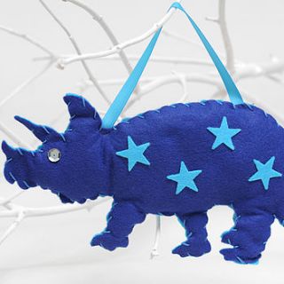 'make & sew' dinosaur sewing kit in blue by kitty kay   'make & sew'