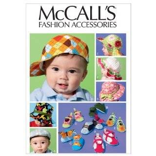  McCALL'S M6575 INFANT HATS & SOFT SHOES SEWING PATTERN 