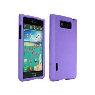 LG Splendor / Venice / Optimus Select US730 Protective Shield Finish Purple Cell Phones & Accessories