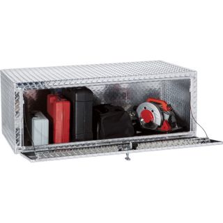 Aluminum Industrial Size Commercial Underbody Truck Box — Diamond Plate, 48in.L x 24in.W x 18in.H