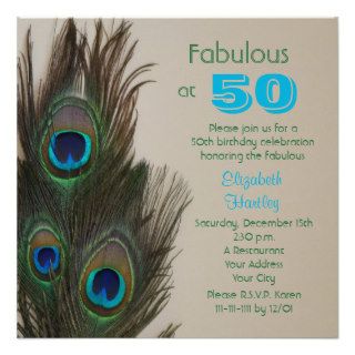 Fabulous at 50 50th Birthday Party Invitation