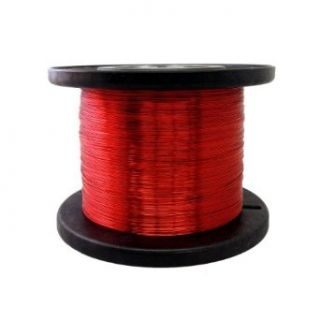Magnet Wire, Enameled Copper Wire, 26 AWG, 5.0 Lbs, 6400' Length, 0.0168" Diameter, Red Copper Metal Raw Materials