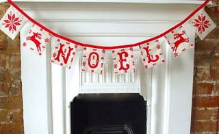 make your own christmas bunting kit by sewgirl