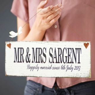 personalised moment in time sign by delightful living