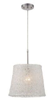 Lite Source LS 18883 Pendant with Clear Acrylic Shades, Steel Finish   Ceiling Pendant Fixtures  