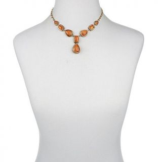 Studio Barse Orange Sponge Coral Bronze 18 1/2" Necklace