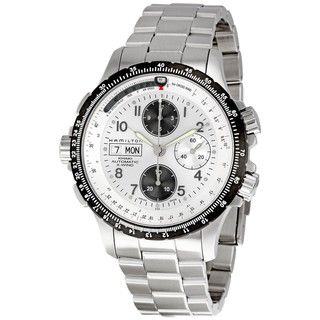 Hamilton Men's 'Khaki X Wind' Silver Dial Automatic Watch Hamilton Men's Hamilton Watches