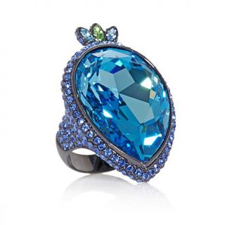 AKKAD "San Marco" Crystal Teardrop Shaped Pavé Ring