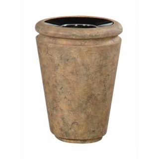 Milan 33 Gallon Tapered Receptacle with Urn