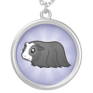 Cartoon Guinea Pig (long hair) Necklaces