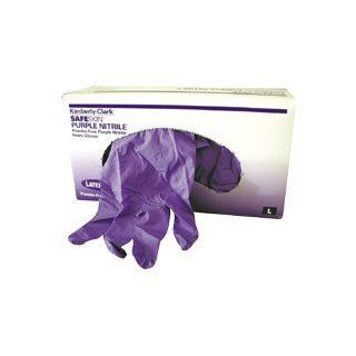 Kimberly Clark 55081 Model KC500 Nitrile Xtra Powder Free Exam Gloves, Disposable, Small, Purple (Case of 100)