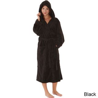 Del Rossa Women's Soft Hooded Fleece Robe Alexander Del Rossa Pajamas & Robes