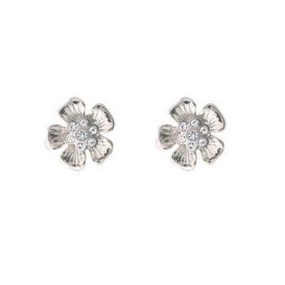 martine wester shine flower studs by lytton and lily vintage home & garden