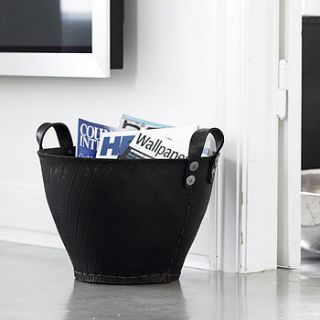 recycled tyre basket by horsfall & wright