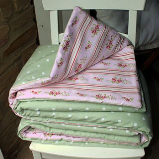 reversible single bedspread by little crooked house