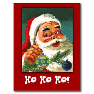 Classic Santa Claus Greeting Card to Customize Post Card