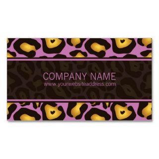 Mod Leopard Print Business Cards