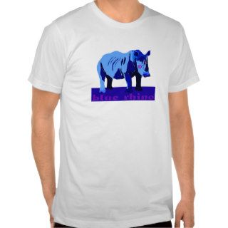 Blue Rhino with Glasses Shirt