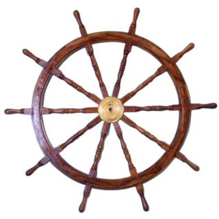 Handcrafted Model Ships Deluxe Class Ship Wheel Wall Décor