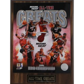 Miami Heat 'All Time Greats' Plaque Basketball