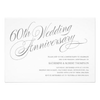 60th Wedding Anniversary Invitations