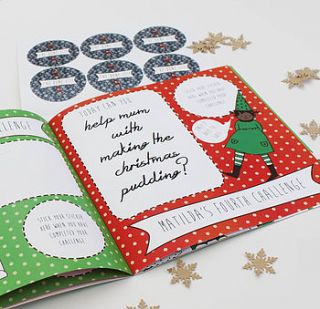 personalised 'countdown to christmas' book by lou brown designs