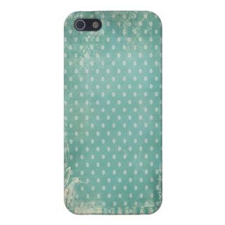 Vintage Worn and Torn Turquoise Wallpaper iPhone 5 Cover