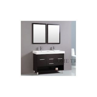 Virtu Gloria 48 Double Sink Bathroom Vanity Set