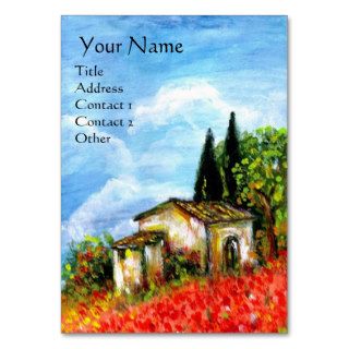 POPPIES IN TUSCANY BUSINESS CARDS