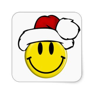 Santa Smiley Sticker