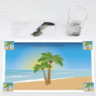 Beach   Personalized Bridal Shower Placemats Toys & Games