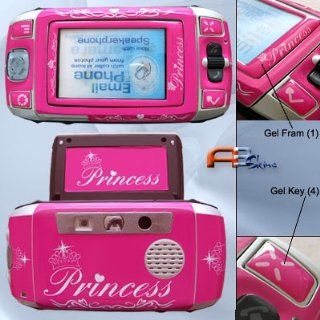 Sidekick 2 Hot Pink Princess GEL Skin for faceplate Cell Phones & Accessories