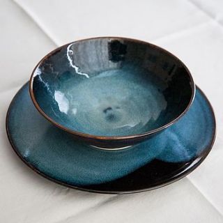 blue side plate by sally reilly