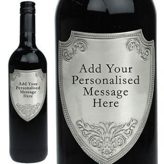 personalised lbv port with a pewter label by giftsonline4u