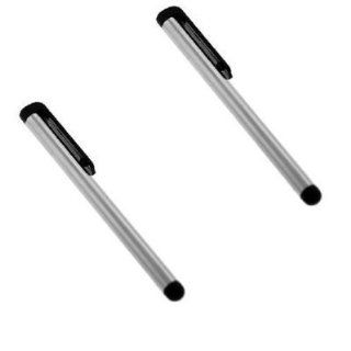 Silver Universal Touch Screen Stylus Pen   2 Pack for AT&T Apple iPhone 3G S Cell Phones & Accessories