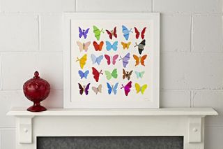 flutterflies personalised gift artwork by bertie & jack