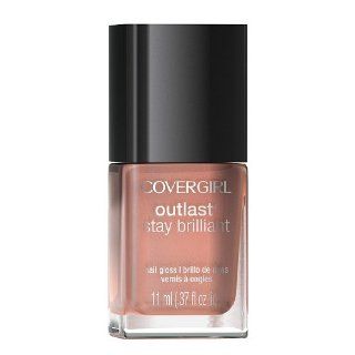 Covergirl Outlast Stay Brilliant Nail Gloss, #125 Peaches and Cream   0.37 Oz, Pack of 2 Health & Personal Care
