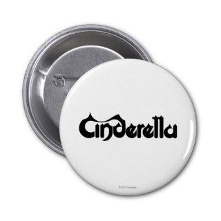 Cinderella   Black Logo Pin