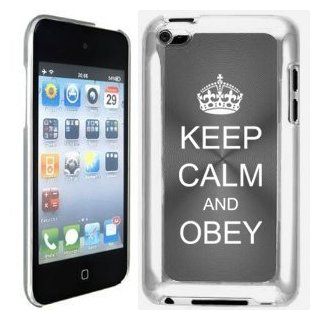 Apple iPod Touch 4 4G 4th Generation Gray B1724 Hard Back Case Cover Keep Calm and Obey Cell Phones & Accessories