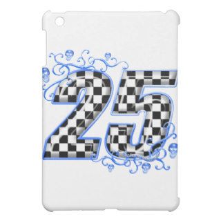 25 blue racing number cover for the iPad mini