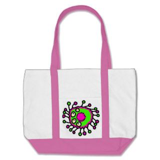 Green & Pink Cartoon Germ Bag