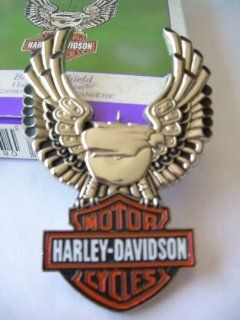 MIB 2000 Hallmark Ornament Harley Davidson Bar And Shield   Decorative Hanging Ornaments