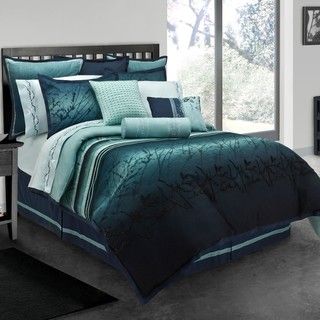 Blue Moon Queen size 10 piece Bed in a Bag with Sheet Set Bed in a Bag