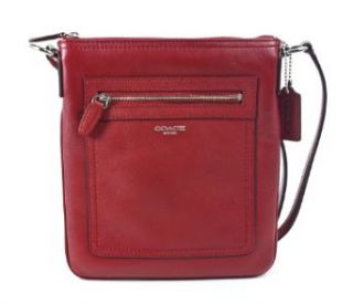 Coach Legacy Leather Swingpack Crossbody Bag Purse Handbag 47989 Black Cherry Shoes