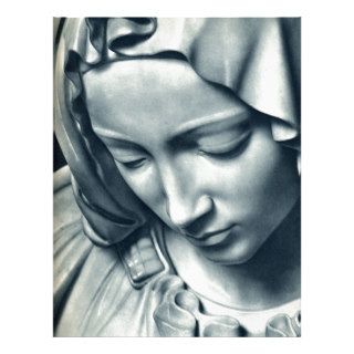 Virgin Mary Fatima Lourdes Catholic Christian Pray Letterhead Template