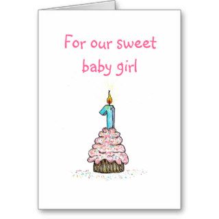 Daughter's First Birthday Card
