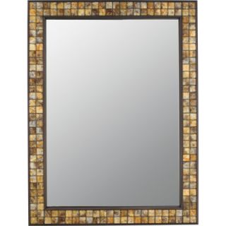 Quoizel Vetreo Brush Strokes Mirror in Medici Bronze