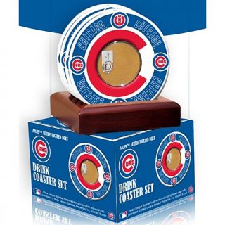 Chicago Cubs Coasters with Game Field Dirt by Steiner Sports