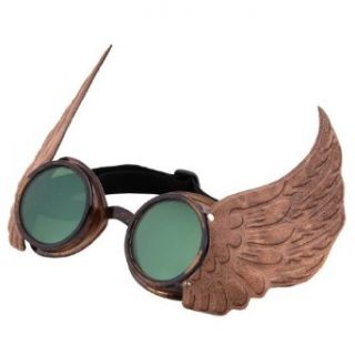 Steampunk Gold Winged Goggles Clothing